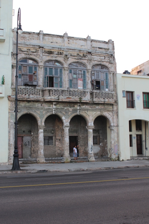 On the Malecon in Havana.