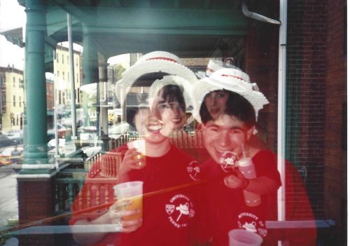 Double exposure picture by Kiera Reilly from Penn Class of 1993's Hey Day in April 1992, Philadelphia