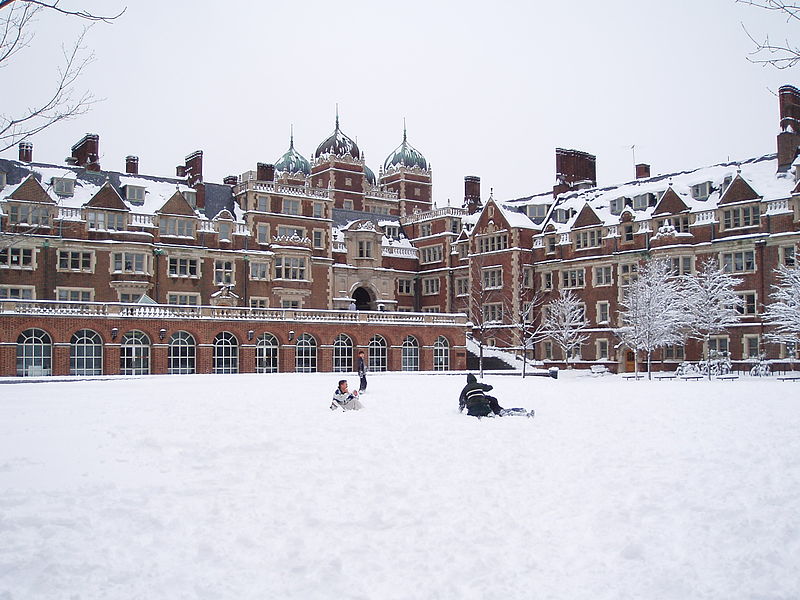 Lower Quad at Penn in the snow
